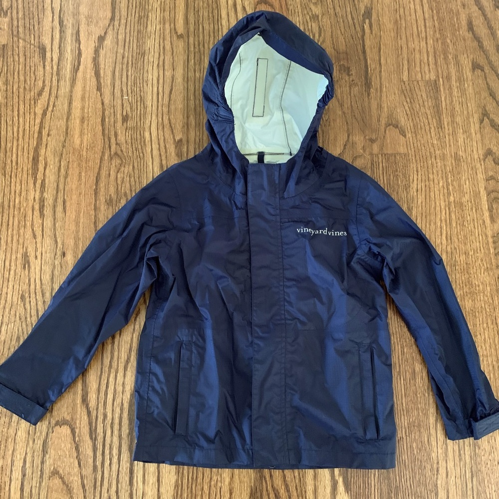 Vineyard Vines Boys Blue Rain Jacket